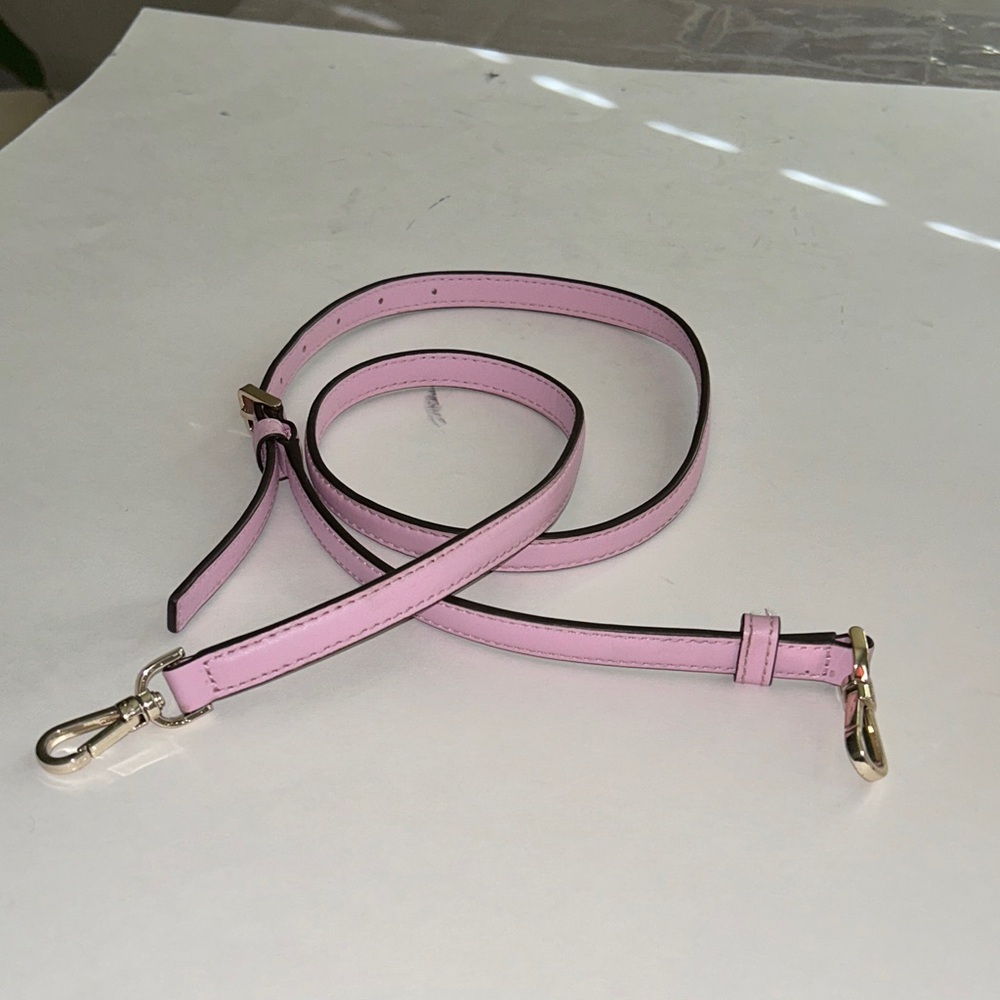 Kate Spade Pink strap replacement with Silver Hardware.length =44” adjustable. - Picture 4 of 4